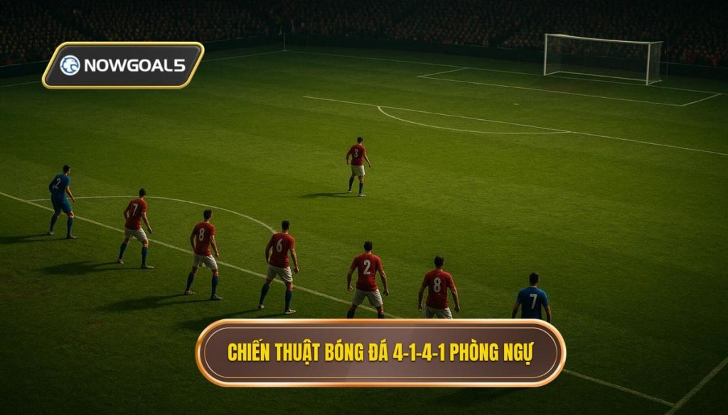 Chiến thuật bóng đá 4-1-4-1 phòng ngự