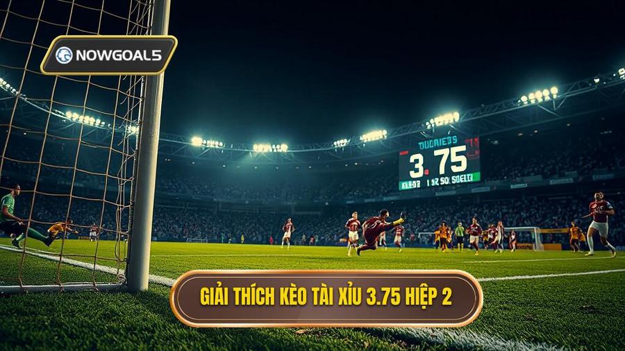 1. Giải thích kèo tài xỉu 3.75 hiệp 2