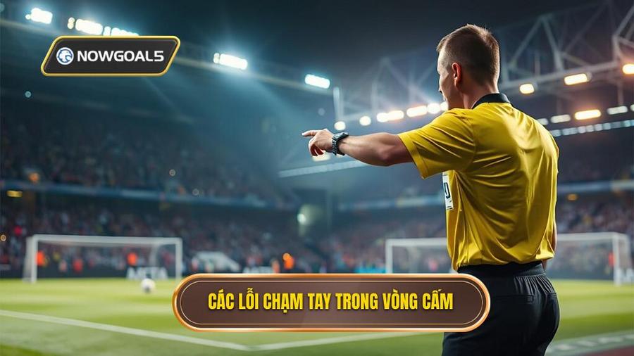 2. Các trường hợp bị thổi phạt theo Luật chạm tay trong vòng cấm mới nhất