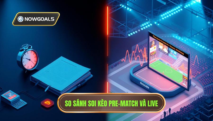 Bảng so sánh lợi ích giữa soi kèo Pre-match và Live